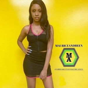 Two Piece Fishnet Skirt Set